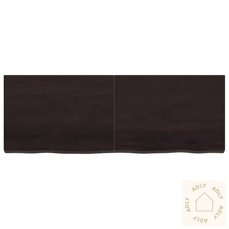 Vegghylle Mørkebrun 140X50X(2-6) Cm Behandlet Heltre Eik