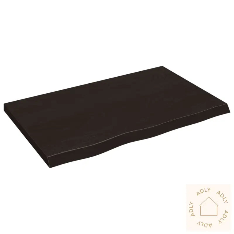 Vegghylle Mørkebrun 80X50X(2-4) Cm Behandlet Heltre Eik