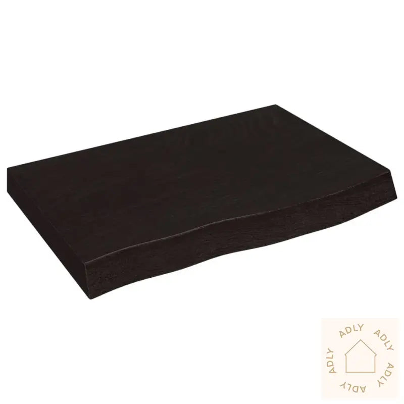 Vegghylle Mørkebrun 60X40X(2-6) Cm Behandlet Heltre Eik