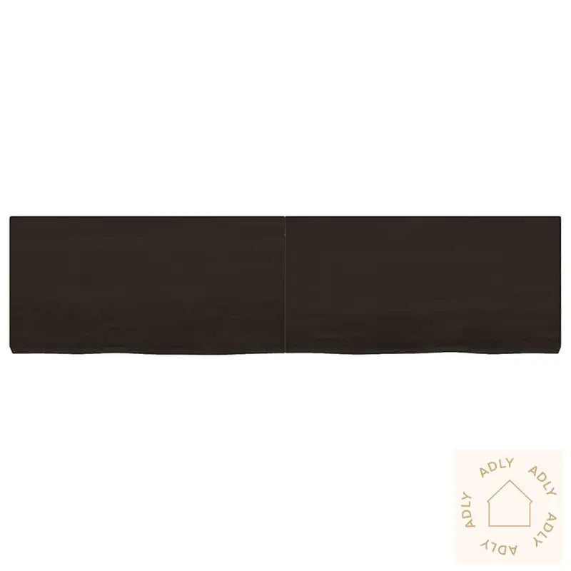 Vegghylle Mørkebrun 160X40X(2-6) Cm Behandlet Heltre Eik
