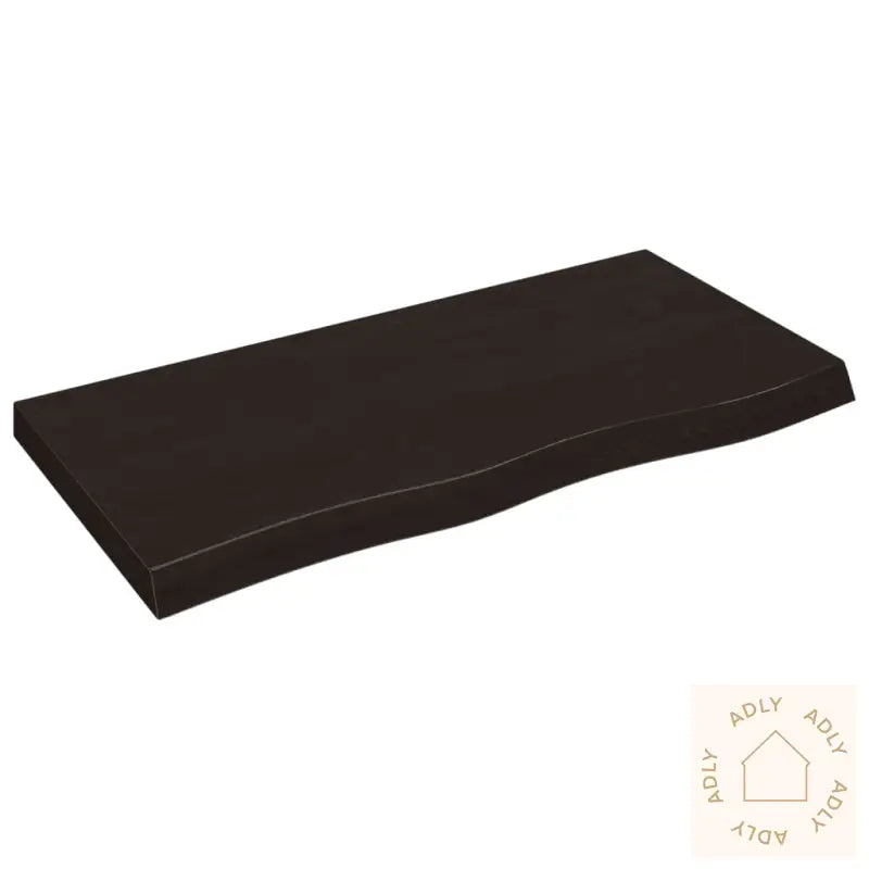 Vegghylle Mørkebrun 100X50X(2-6) Cm Behandlet Heltre Eik