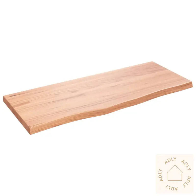 Vegghylle Lysebrun 100X40X(2-4) Cm Behandlet Heltre Eik