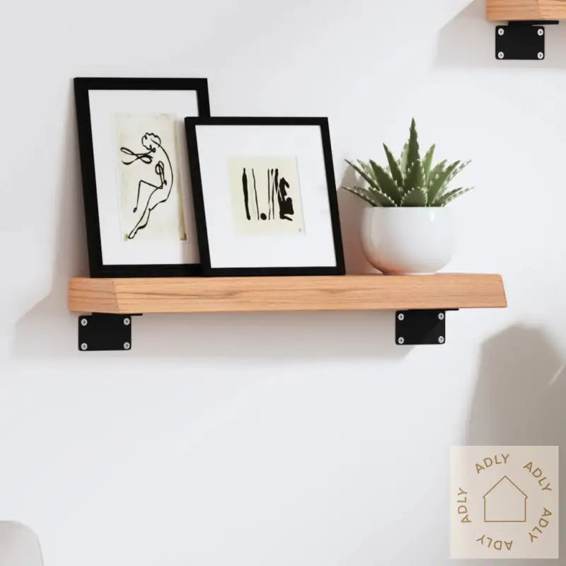 Vegghylle Lysebrun 40X10X4 Cm Behandlet Heltre Eik