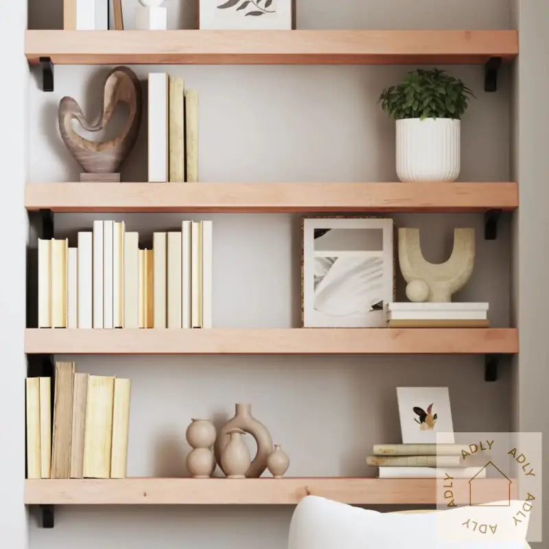 Vegghylle 100X20X6 Cm Ubehandlet Heltre Eik