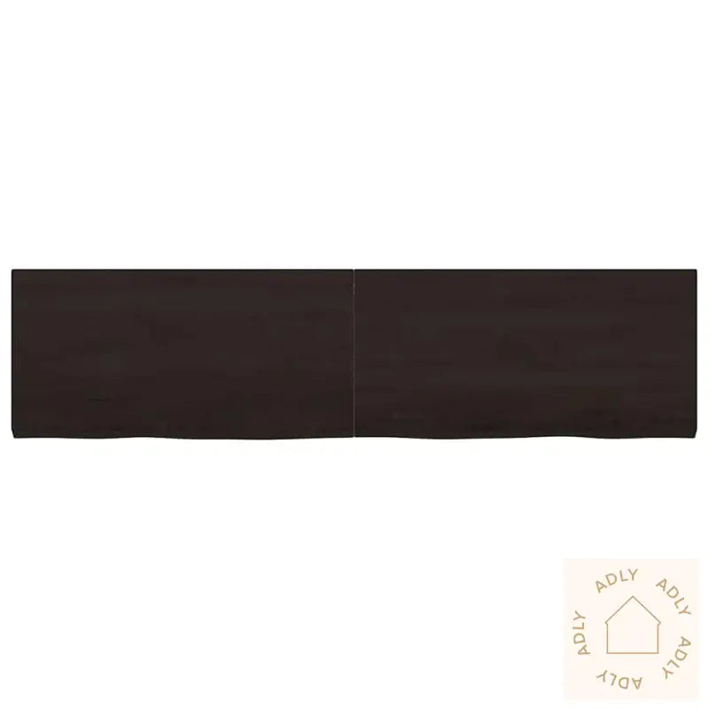 Vegghylle Mørkebrun 160X40X(2-4) Cm Behandlet Heltre Eik
