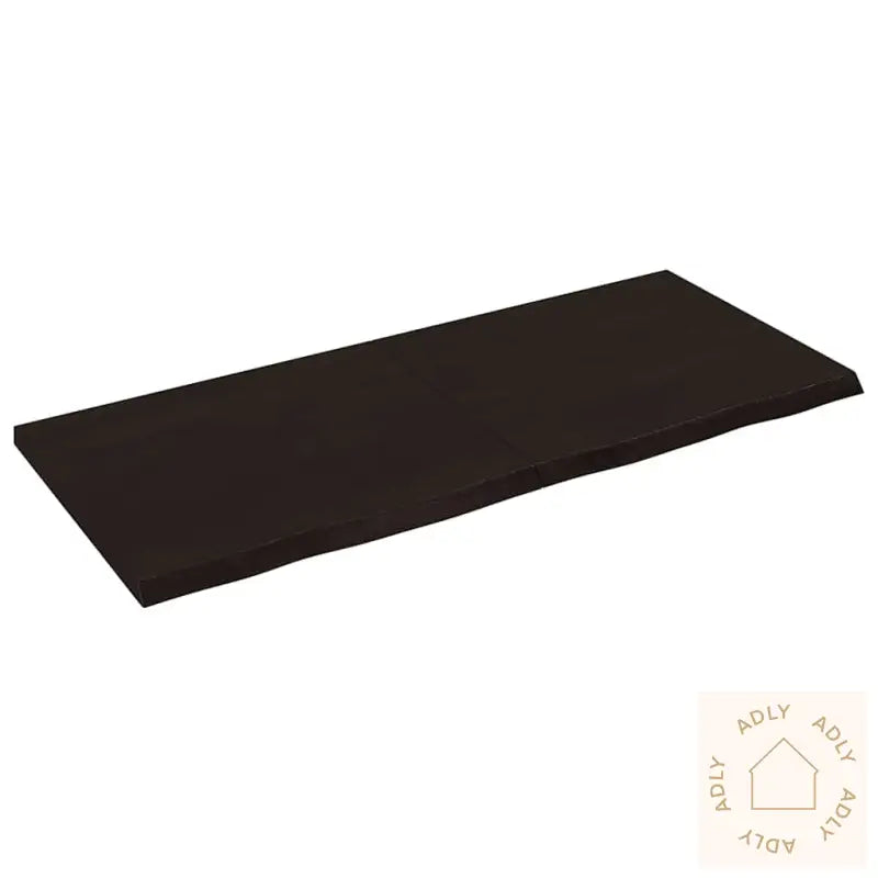 Vegghylle Mørkebrun 140X60X(2-4) Cm Behandlet Heltre Eik