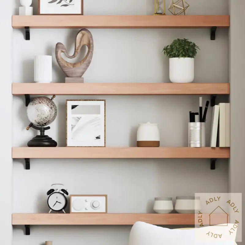 Vegghylle Lysebrun 100X10X6 Cm Behandlet Heltre Eik