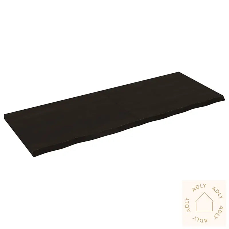 Vegghylle Mørkebrun 160X60X(2-4) Cm Behandlet Heltre Eik