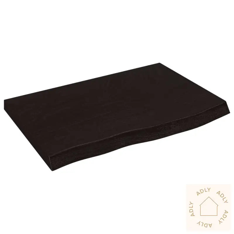 Vegghylle Mørkebrun 60X40X(2-4) Cm Behandlet Heltre Eik