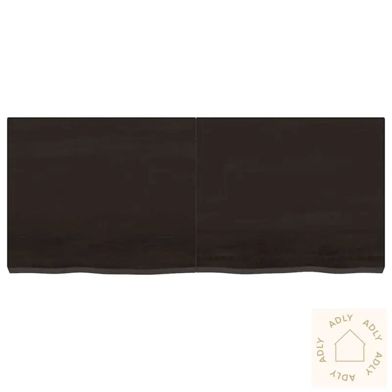 Vegghylle Mørkebrun 120X50X(2-6) Cm Behandlet Heltre Eik