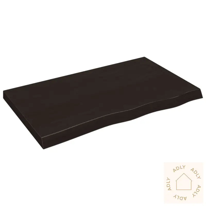 Vegghylle Mørkebrun 100X60X(2-6) Cm Behandlet Heltre Eik
