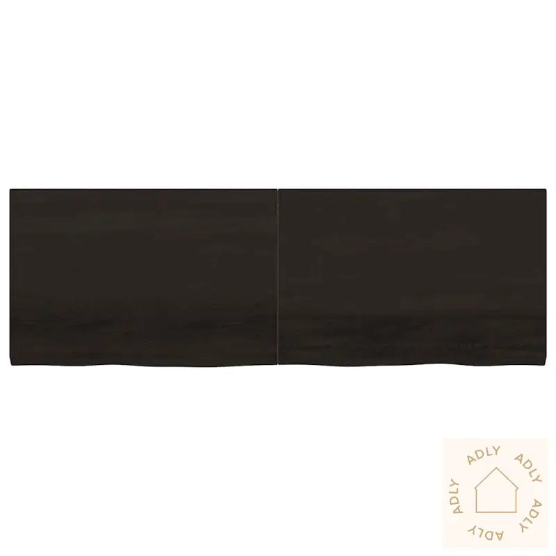 Vegghylle Mørkebrun 180X60X(2-4) Cm Behandlet Heltre Eik