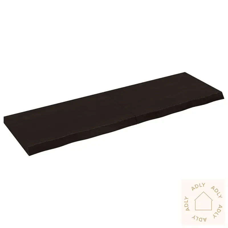 Vegghylle Mørkebrun 160X50X(2-6) Cm Behandlet Heltre Eik