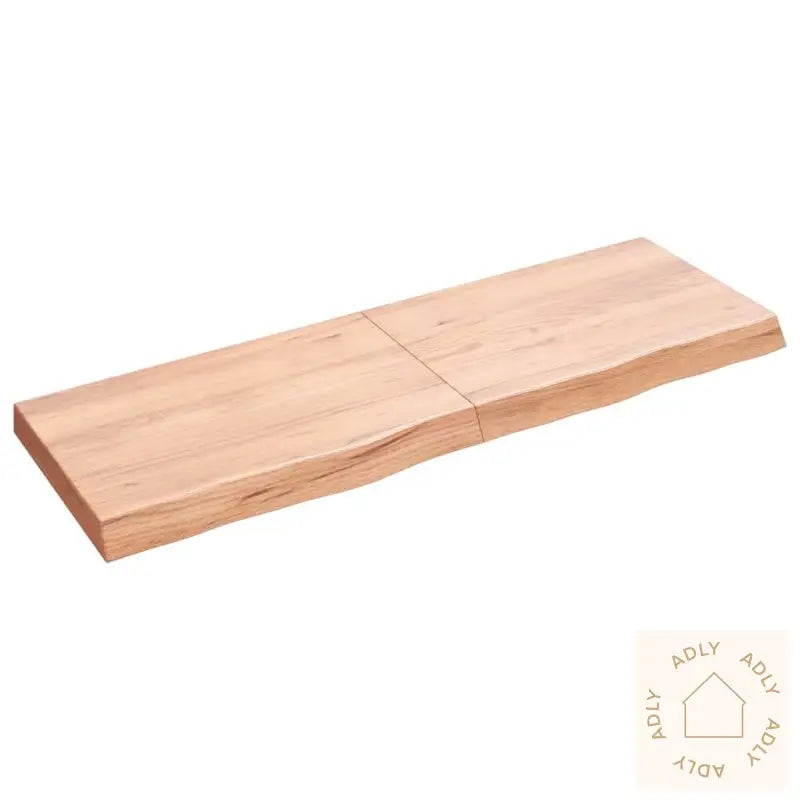 Vegghylle Lysebrun 120X40X(2-6) Cm Behandlet Heltre Eik