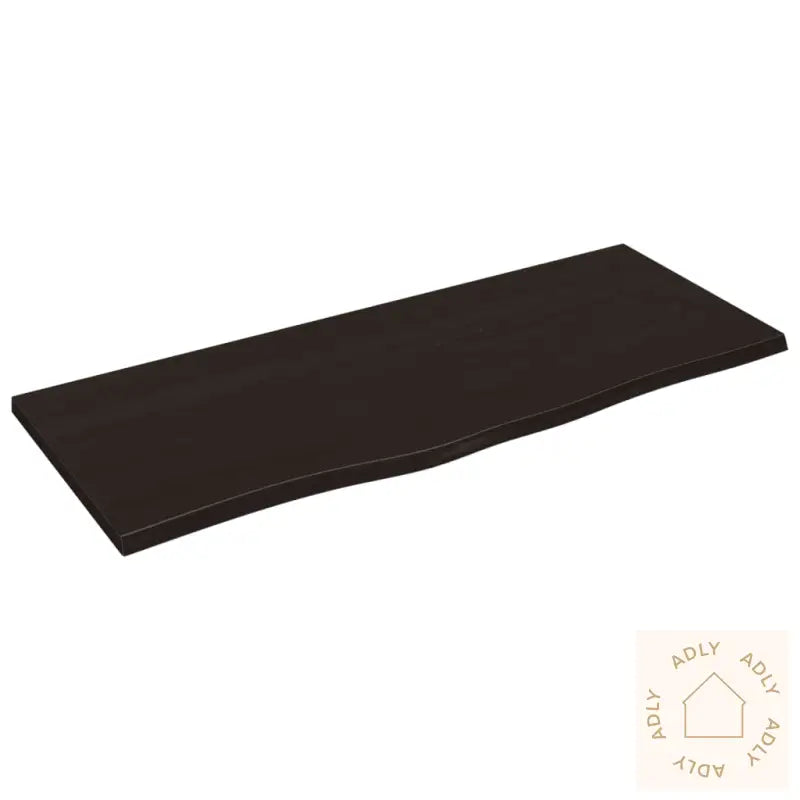 Vegghylle Mørkebrun 100X40X2 Cm Behandlet Heltre Eik