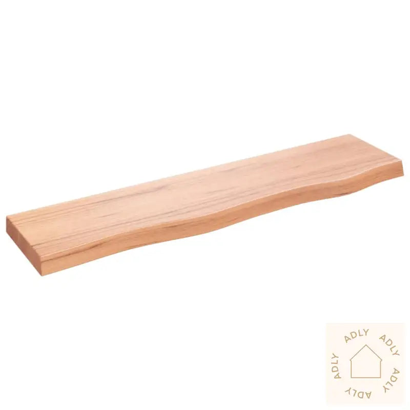 Vegghylle Lysebrun 80X20X4 Cm Behandlet Heltre Eik