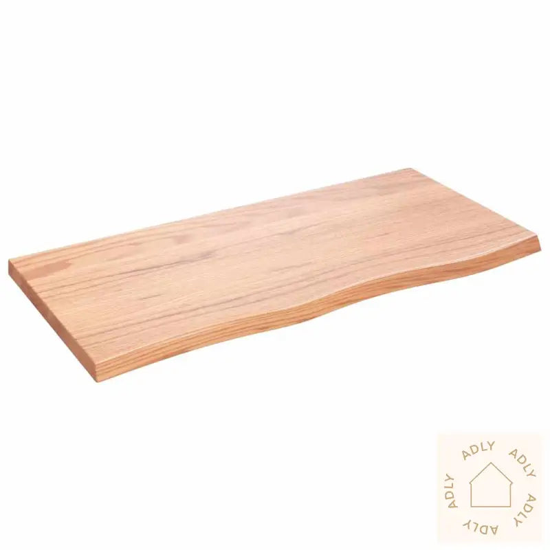 Vegghylle Lysebrun 100X50X(2-4) Cm Behandlet Heltre Eik