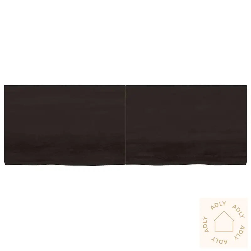 Vegghylle Mørkebrun 180X60X(2-6) Cm Behandlet Heltre Eik