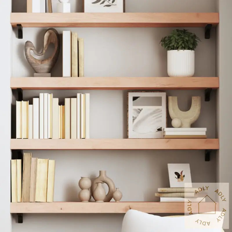Vegghylle 80X20X6 Cm Ubehandlet Heltre Eik