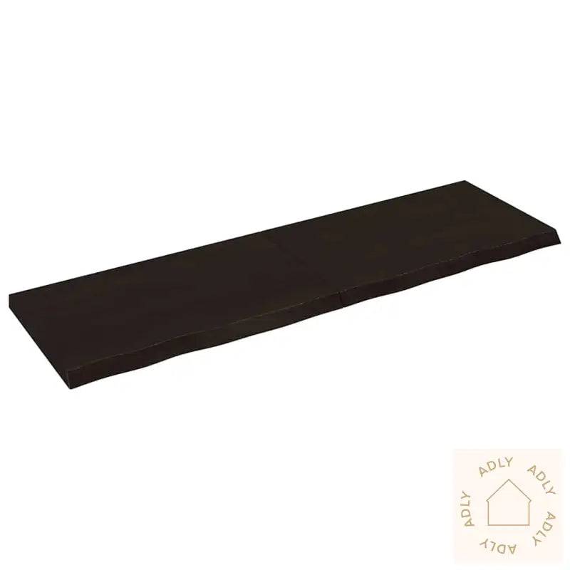 Vegghylle Mørkebrun 200X60X(2-6) Cm Behandlet Heltre Eik