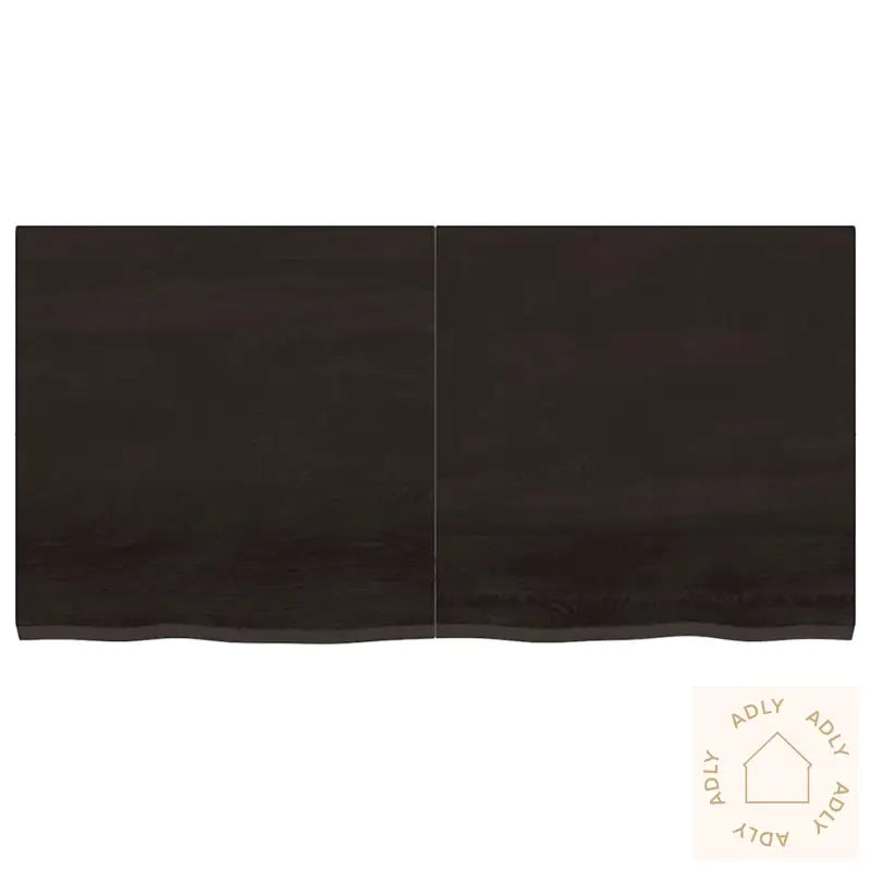Vegghylle Mørkebrun 120X60X(2-4) Cm Behandlet Heltre Eik