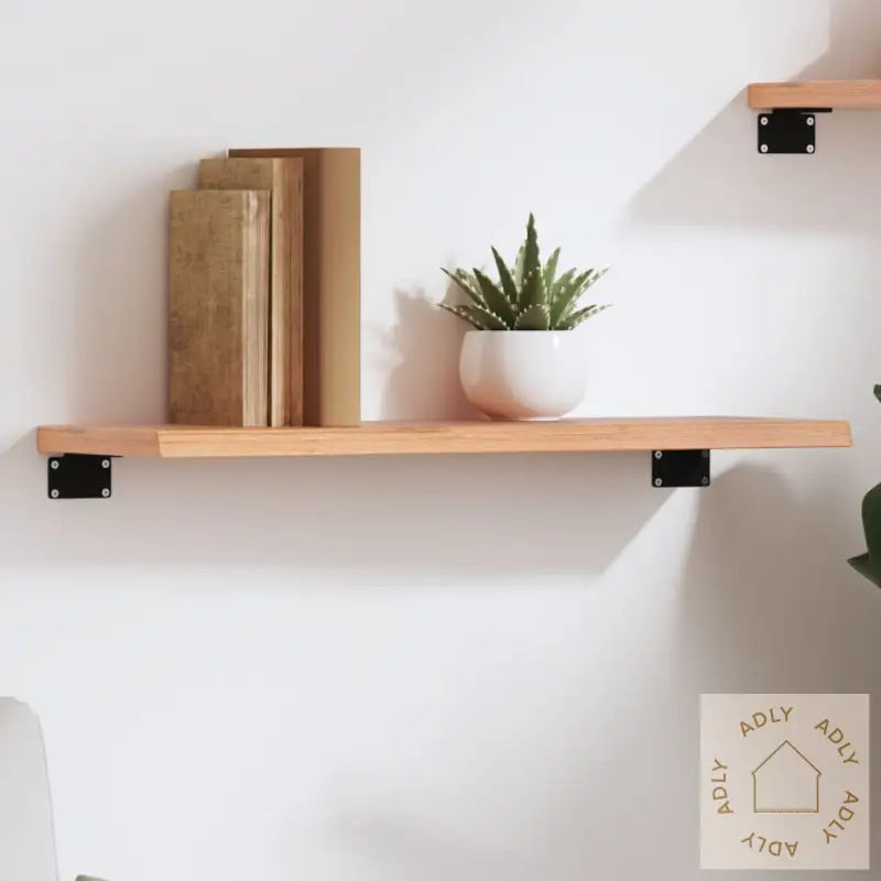 Vegghylle Lysebrun 60X20X2 Cm Behandlet Heltre Eik