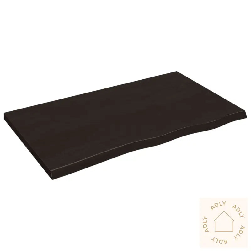 Vegghylle Mørkebrun 100X60X(2-4) Cm Behandlet Heltre Eik