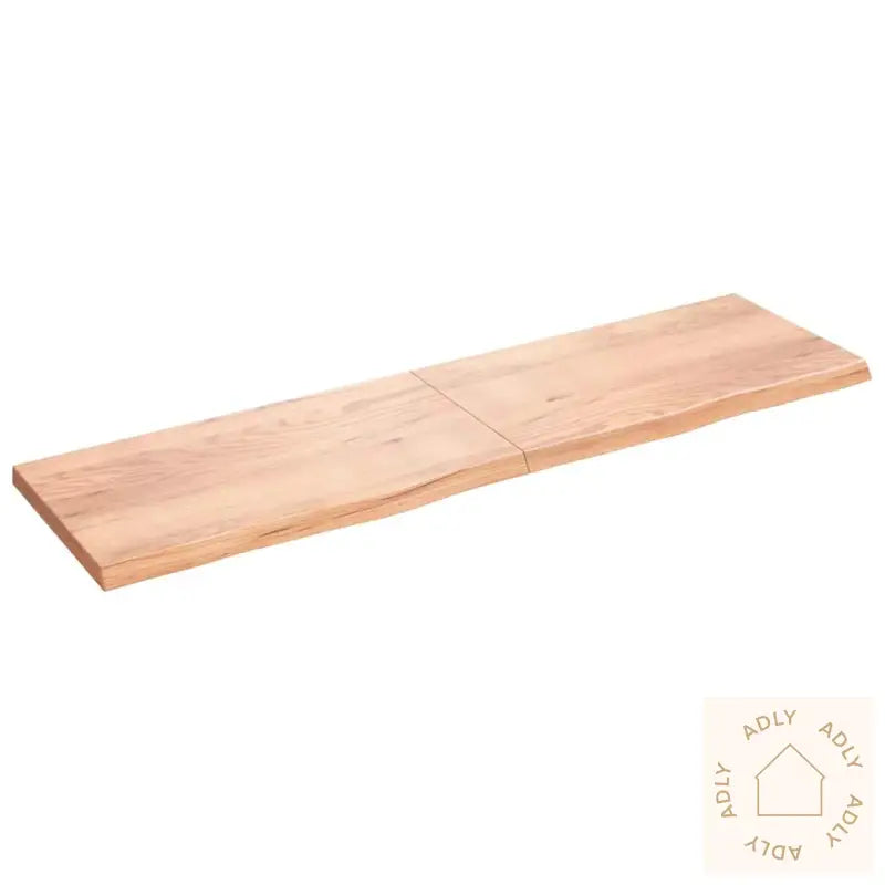 Vegghylle Lysebrun 220X60X(2-6) Cm Behandlet Heltre Eik