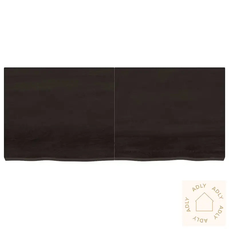 Vegghylle Mørkebrun 140X60X(2-6) Cm Behandlet Heltre Eik