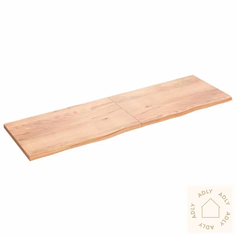 Vegghylle Lysebrun 200X60X(2-4) Cm Behandlet Heltre Eik