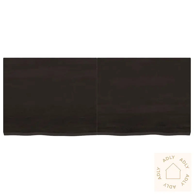 Vegghylle Mørkebrun 120X50X(2-4) Cm Behandlet Heltre Eik