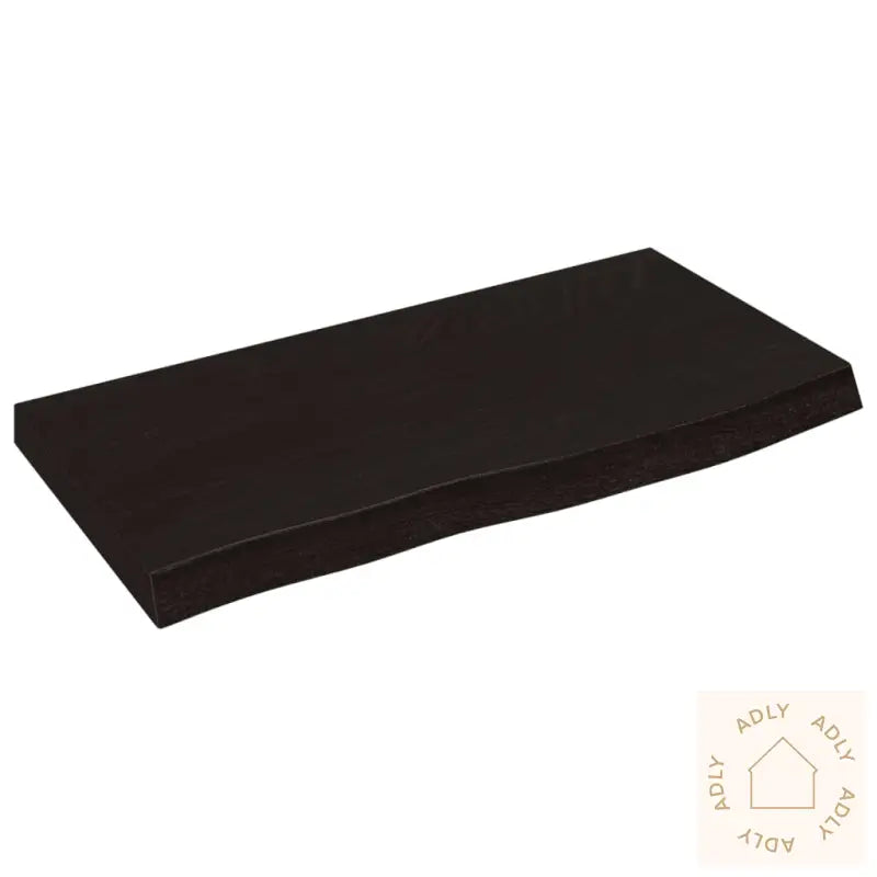 Vegghylle Mørkebrun 60X30X(2-4) Cm Behandlet Heltre Eik
