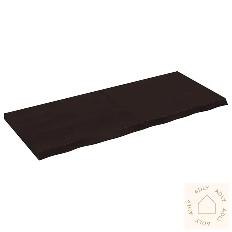 Vegghylle Mørkebrun 120X50X(2-4) Cm Behandlet Heltre Eik