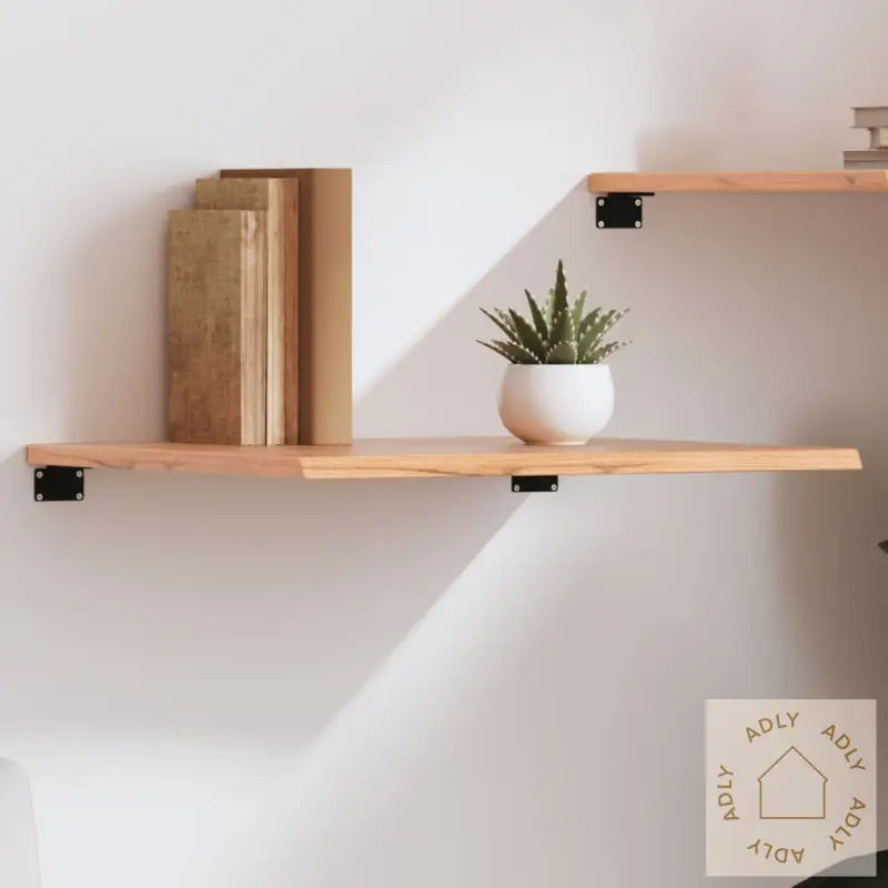 Vegghylle Lysebrun 60X60X2 Cm Behandlet Heltre Eik