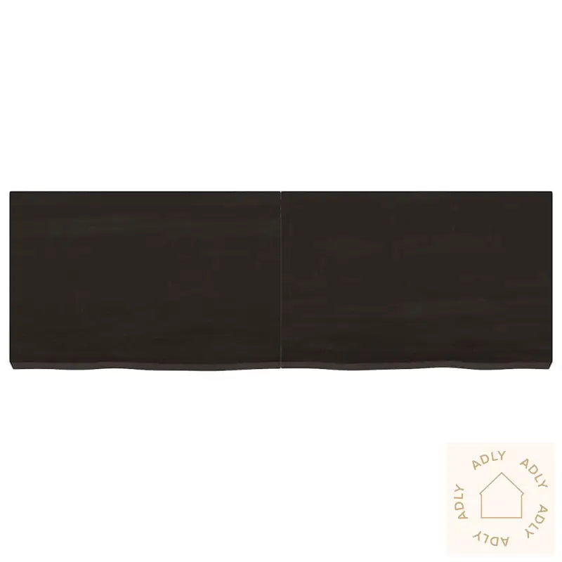 Vegghylle Mørkebrun 120X40X(2-6) Cm Behandlet Heltre Eik