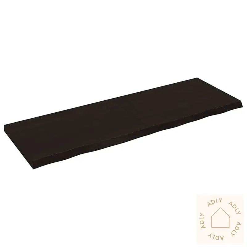 Vegghylle Mørkebrun 180X60X(2-6) Cm Behandlet Heltre Eik