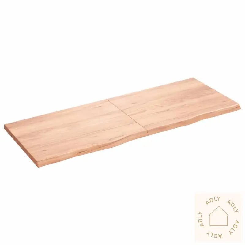 Vegghylle Lysebrun 100X60X(2-4) Cm Behandlet Heltre Eik