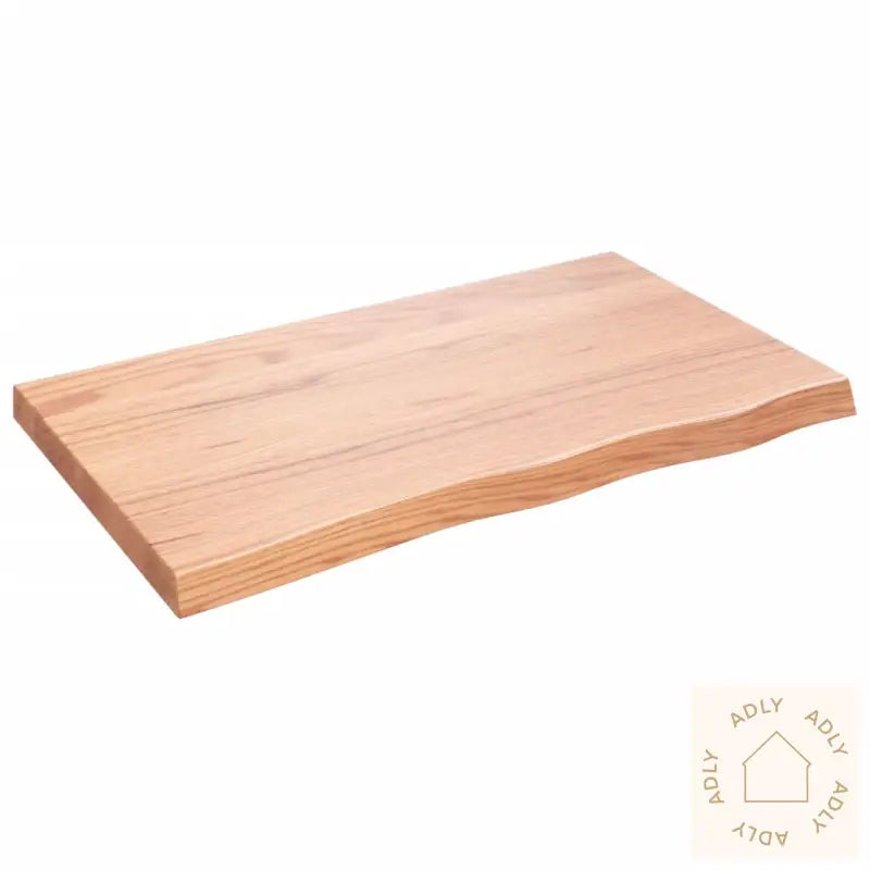 Vegghylle Lysebrun 100X60X(2-6) Cm Behandlet Heltre Eik
