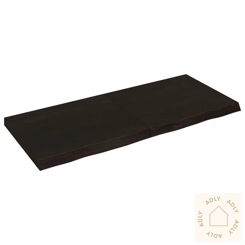 Vegghylle Mørkebrun 140X60X(2-6) Cm Behandlet Heltre Eik