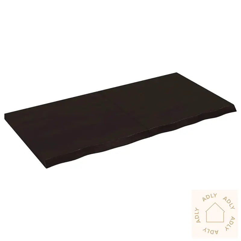 Vegghylle Mørkebrun 120X60X(2-4) Cm Behandlet Heltre Eik