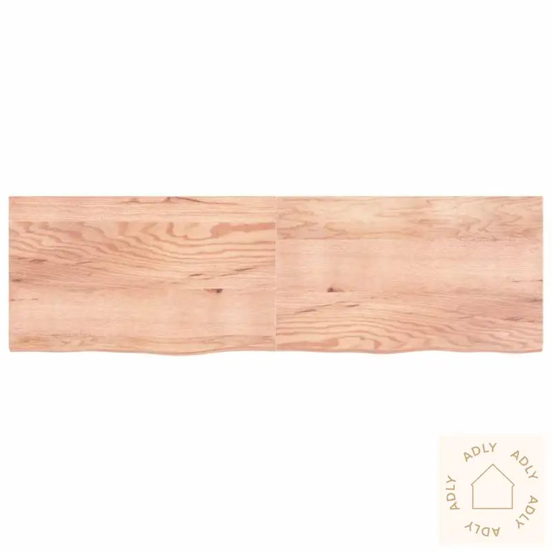 Vegghylle Lysebrun 200X60X(2-4) Cm Behandlet Heltre Eik