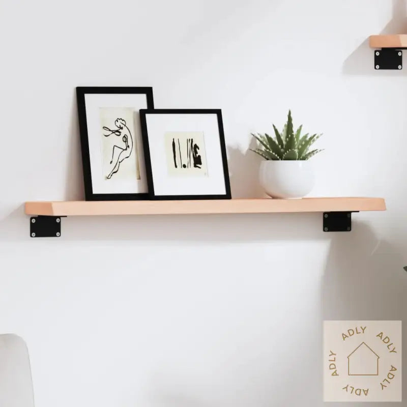 Vegghylle 60X10X2 Cm Ubehandlet Heltre Eik