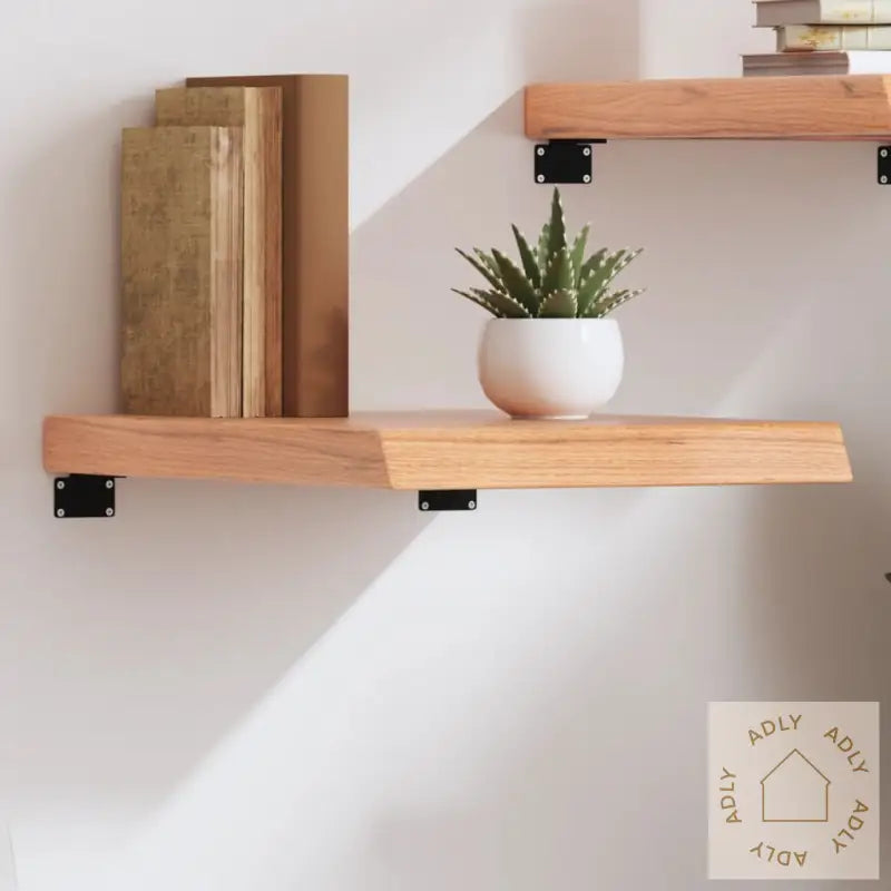 Vegghylle Lysebrun 40X50X(2-6) Cm Behandlet Heltre Eik