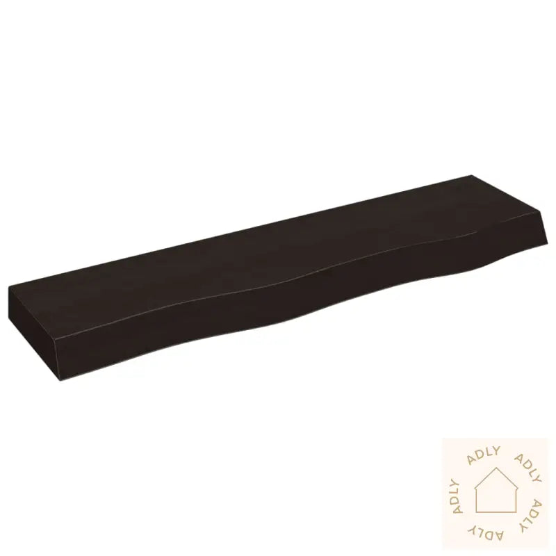 Vegghylle Mørkebrun 80X20X6 Cm Behandlet Heltre Eik