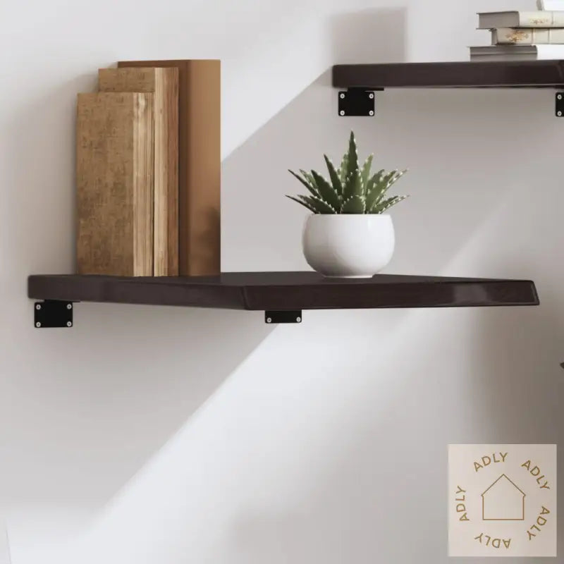 Vegghylle Mørkebrun 40X60X(2-4) Cm Behandlet Heltre Eik