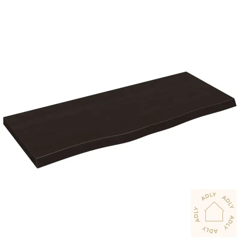 Vegghylle Mørkebrun 100X40X(2-4) Cm Behandlet Heltre Eik
