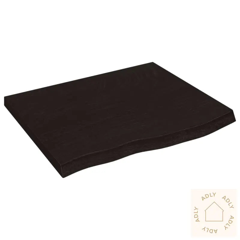 Vegghylle Mørkebrun 60X50X(2-4) Cm Behandlet Heltre Eik