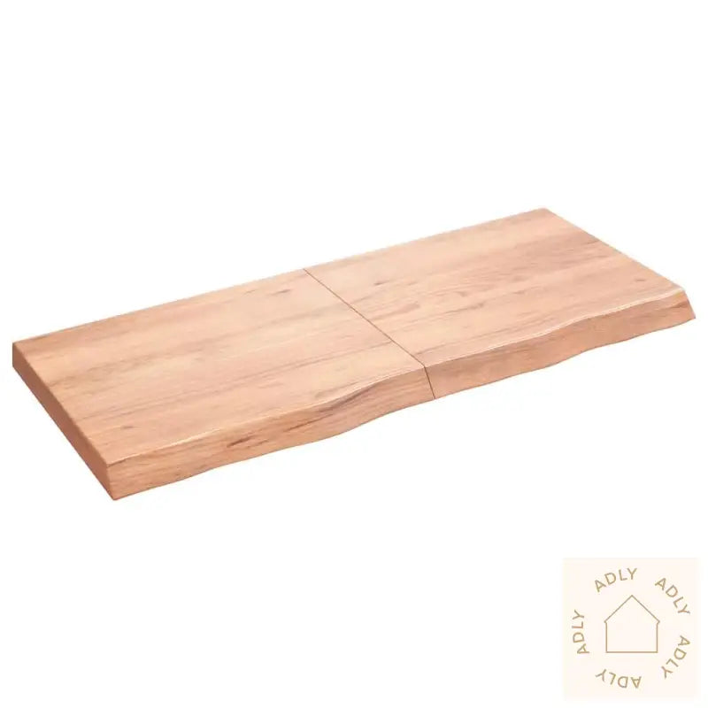 Vegghylle Lysebrun 120X50X(2-6) Cm Behandlet Heltre Eik