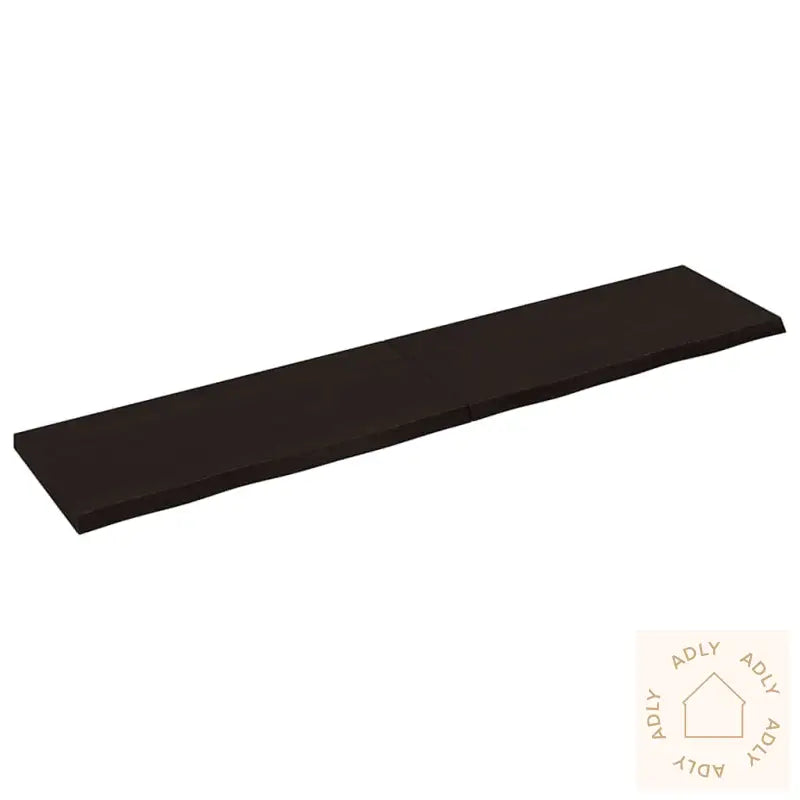 Vegghylle Mørkebrun 180X40X(2-4) Cm Behandlet Heltre Eik