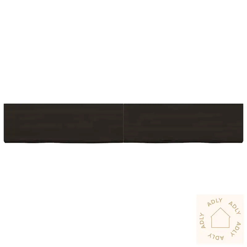 Vegghylle Mørkebrun 180X40X(2-4) Cm Behandlet Heltre Eik